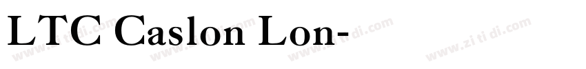 LTC Caslon Lon字体转换